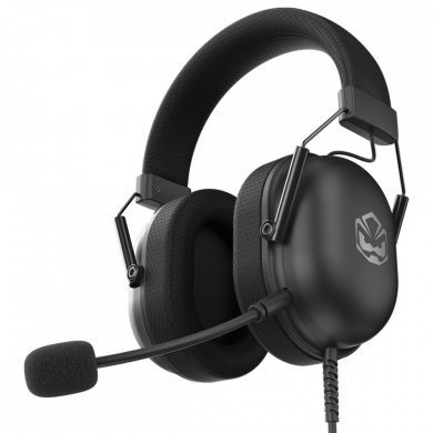HGKM50BV Pcyes headset gamer Kamar Black Vulcan USB