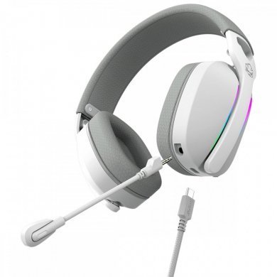 Pcyes headset gamerNowy White Ghost RGB USB