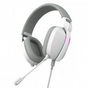 Pcyes headset gamerNowy White Ghost RGB USB Surround, driver 40mm, microfone destacável