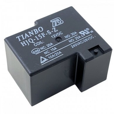 Rele T90 Tianbo 12V 20A 5 terminais (Kit 2x und)