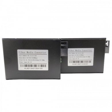 HL-2111S-20A/B Conversor de Midia WDM Gigabit A+B Monomodo 20Km