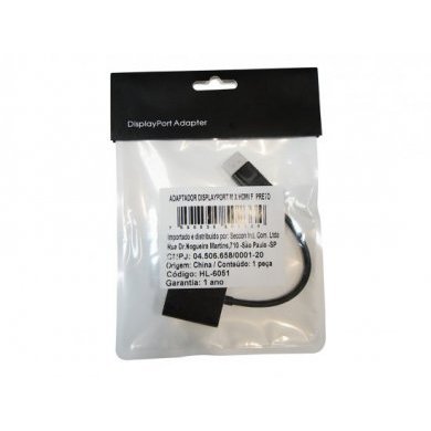 Adaptador Seccon DisplayPort para HDMI