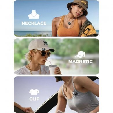 Microfone Lapela Hollyland Lark M2 Duo Combo preto