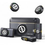 Microfone Lapela Hollyland Lark M2 Duo Combo preto pa