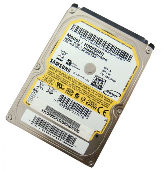 HM250HI HD para Notebook SATA II Samsung 250GB