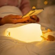 Luminaria decorativa pato de silicone recarregavel US