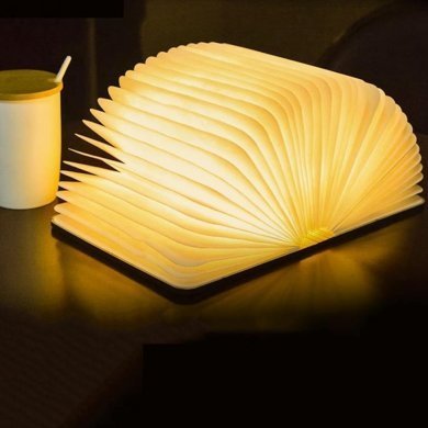 HM6007 Mini luminaria livro decorativo USB recarregável