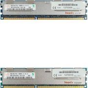 Memoria Hynix 16GB (2x 8GB) DDR3 1333Mhz ECC Registrada PC3-10600R CL9 Dual Rank x4 1.5V 240 pinos