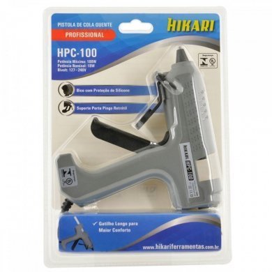 Hikari pistola cola quente profissional 100w bivolt