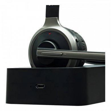 HS-202 5+ Fone Headset Home Office Com base Bluetooth Sem Fio