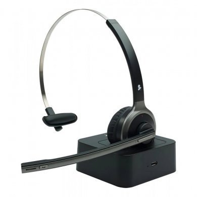 HS-202 5+ Fone Headset Home Office Com base Bluetooth Sem Fio