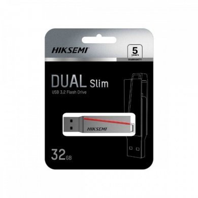 Hiksemi pendrive 32Gb Dual Drive USB-A 3.0 e USB-C
