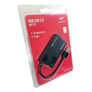HU-310BK C3 Tech HUB USB 3.0 4 portas