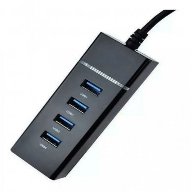 HUB0049 Hub USB 3.0 4 Portas 5.0Gbps com LED indicador