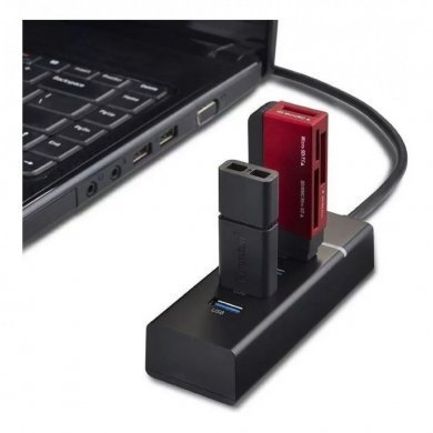 HUB0049 Hub USB 3.0 4 Portas 5.0Gbps com LED indicador