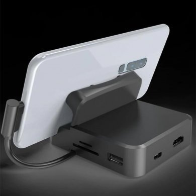 HUB-HC-15 Hub Docking 8in1 USB-C Station Stand