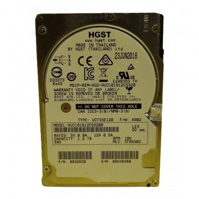 HUC101812CSS200 HD HGST ULTRASTAR 1.2TB 10K SAS 3 12GBPS 2.5 POL