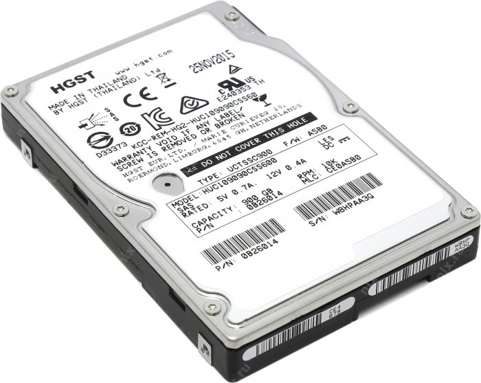 HUC109090CSS600 Hitachi HGST Ultrastar 900GB 10K 64MB SAS 6Gb/s