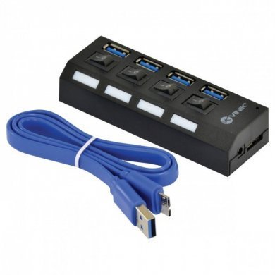 HUV-50 Vinik hub USB 3.0 4 portas com led indicador