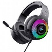 Havit headset gamer LED RGB Surround 2x P2 + USB driver 50mm e cabo de 2.1 metros