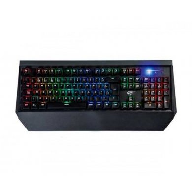 HV-KB370L Havit Teclado Mecanico Leds RGB USB SW Azul