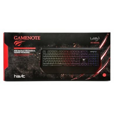 HV-KB370L Havit Teclado Mecanico Leds RGB USB SW Azul