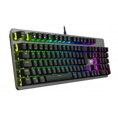 HV-KB493LB Havit Teclado Mecânico KB493L Brown LED RGB