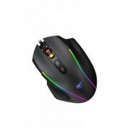 Havit Mouse Gamer LED RGB USB 7200DPI Preto 8 Teclas, DPI Ajustável, com fio 1.6m