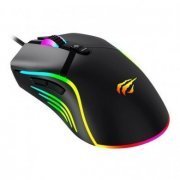 Havit mouse gamer MS1026 led RGB USB 6400dpi preto 7 