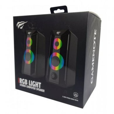 Havit Caixa de Som SK202 2x3W RMS Stereo 2.0 RGB