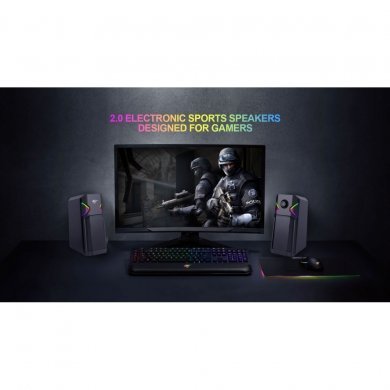 HV-SK205 Havit Caixa de Som SK205 2x3W RMS Stereo 2.0 RGB