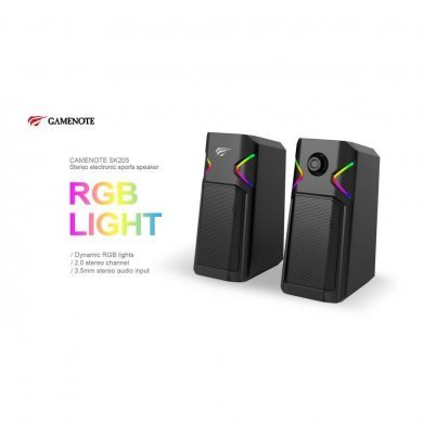HV-SK205 Havit Caixa de Som SK205 2x3W RMS Stereo 2.0 RGB