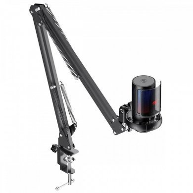 HVGK-GK50-PRO-BK Havit microfone Gamernote GK50 Pro USB braço articulado