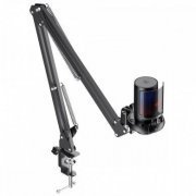 Havit microfone Gamernote GK50 Pro USB braço articulad RGB, retorno de audio, botão mute