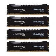 Memoria Kingston HyperX 32GB DDR4 Kit (4X8GB) 2400Mhz Desktop Savage Non-ECC CL12 DIMM Black