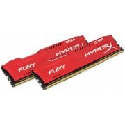 Kingston Memoria 16GB (2x 8GB) DDR4 HyperX Fury Red 2666MHZ CL16 DIMM