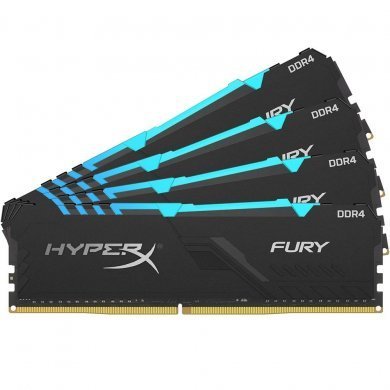 HX432C16FB3AK4/64 Kingston Memória HyperX Fury RGB DDR4 64GB (4x16GB)