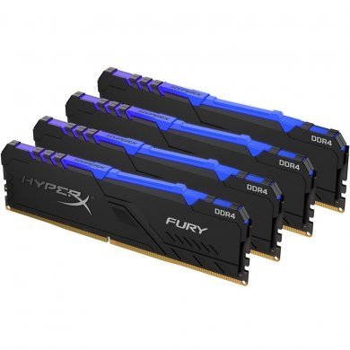 Kingston Memória HyperX Fury RGB DDR4 64GB (4x16GB)