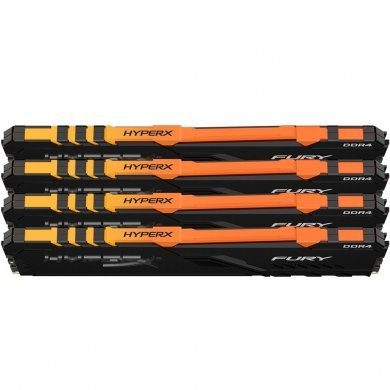 Kingston Memória HyperX Fury RGB DDR4 64GB (4x16GB)