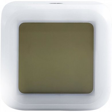 HX6202 Relogio de mesa cubo com termometro e despertador