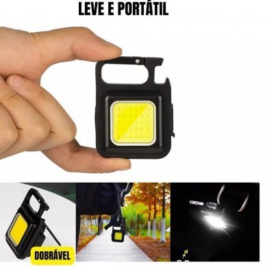HX6677 Lanterna de bolso multifunção de LED COB com imã