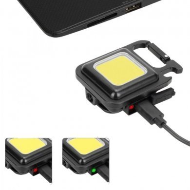 HX6677 Lanterna de bolso multifunção de LED COB com imã