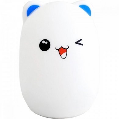 HX7544-AZ Luminaria silicone de gatinho touch LED colorido