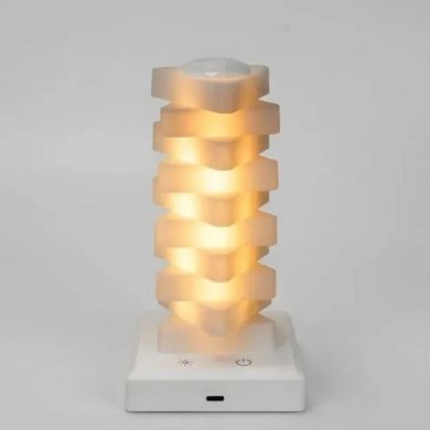 Luminaria atmosfera articulada RGB com controle por toque