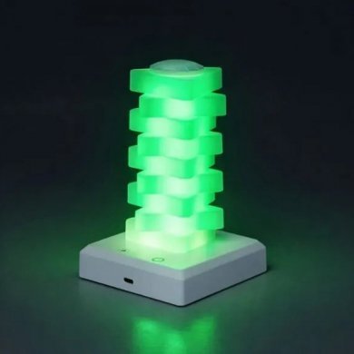 Luminaria atmosfera articulada RGB com controle por toque