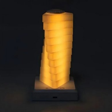 Luminaria atmosfera articulada RGB com controle por toque