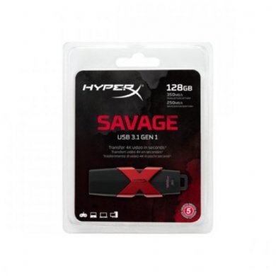 HXS3/128GB Pen Drive Kingston HyperX 128GB USB 3.1