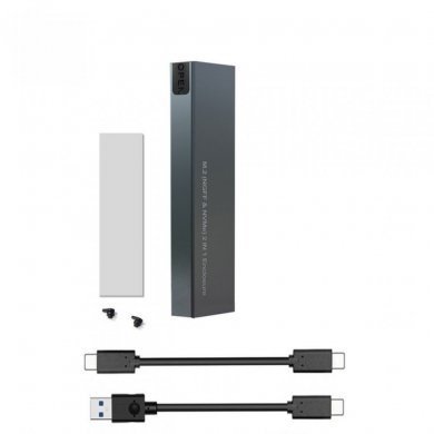 Case externo USB para SSD M.2 SATA e NVMe