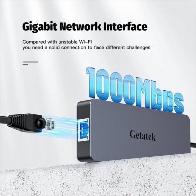 HYM-9978T Getatek docking station USB Tipo-C 6 in 1 HDMI RJ45
