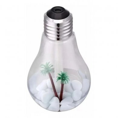 Mini umidificador em Formato de Lâmpada com led